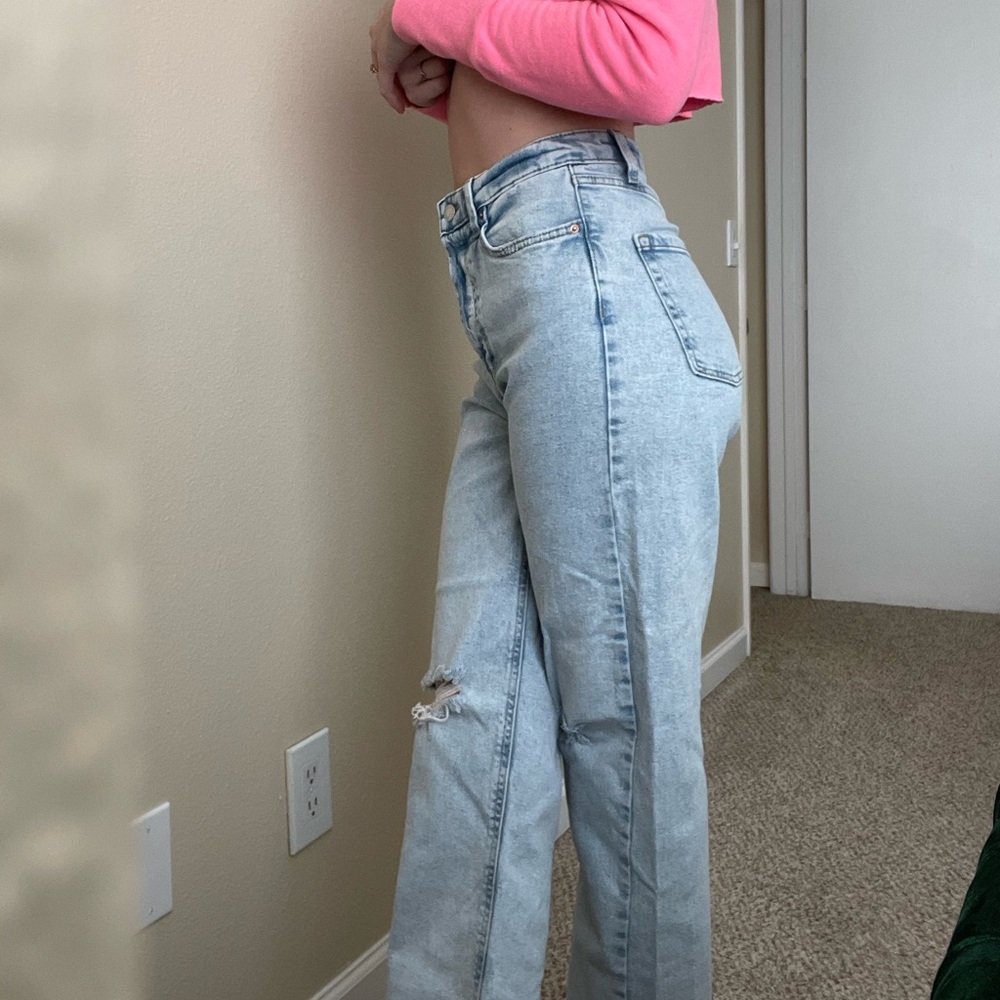 100% cotton mom jeans